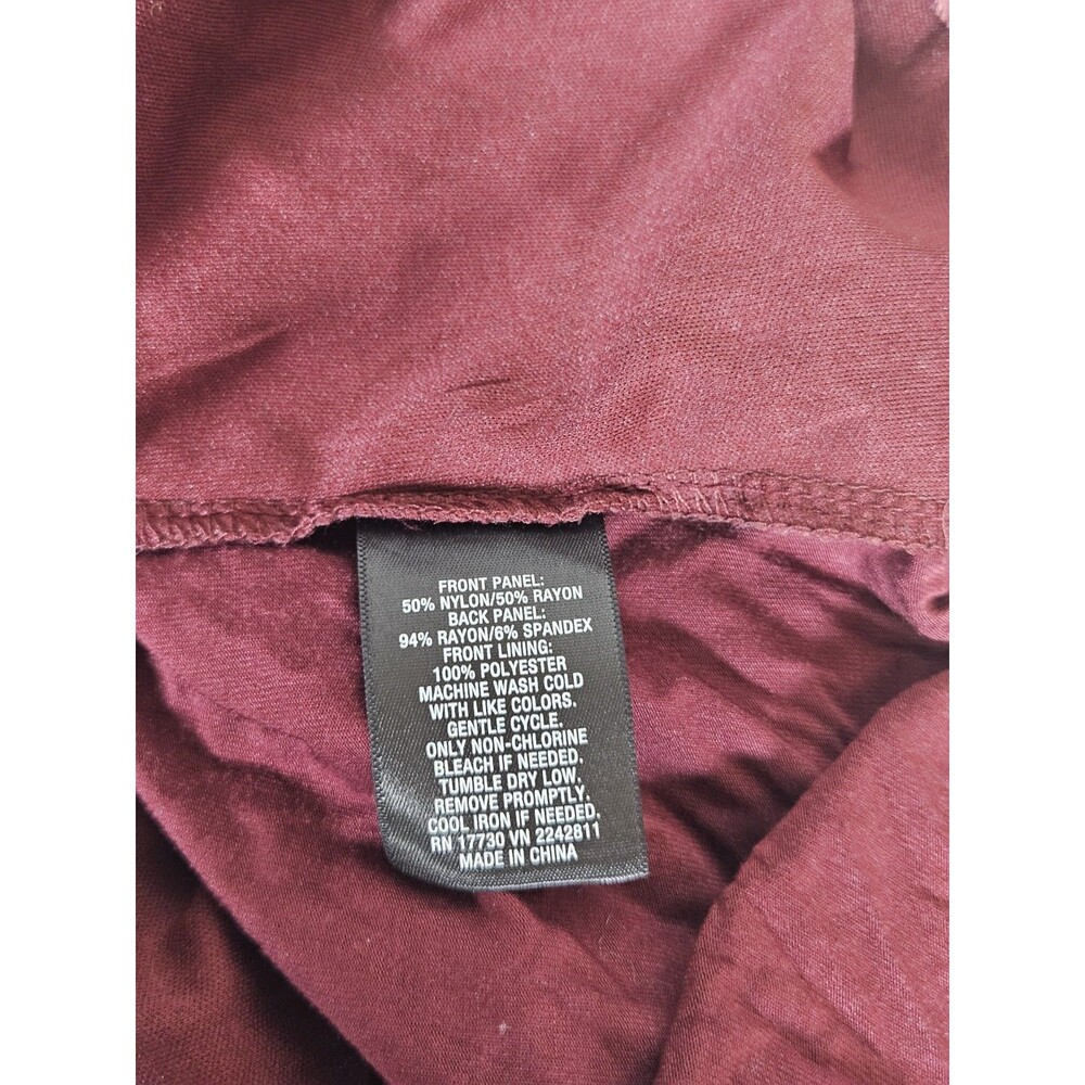 Mossimo Burgundy Tank Top XL Velvet Burnout Art Deco Whimsigoth Whitchy - Picture 9 of 9